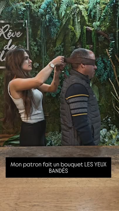 Il a choisi ses fleurs les yeux bandés... et il a dû faire un...